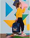 Caramel & Cie Blue Butterfly Large Backpack - GRS Recycled Polyester - Elementary and Middle School Backpack