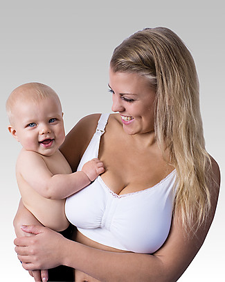 Carriwell Padded GelWire® Support Nursing Bra, White Bras