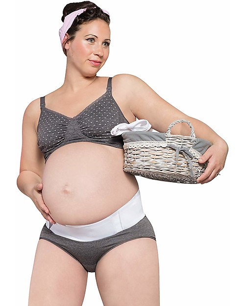 Carriwell Seamless GelWire Nursing Bra - Grey with Dots Nursing Bras