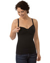Carriwell Seamless Nursing Control Cami - Black (2 in 1 bra and cami) Vests