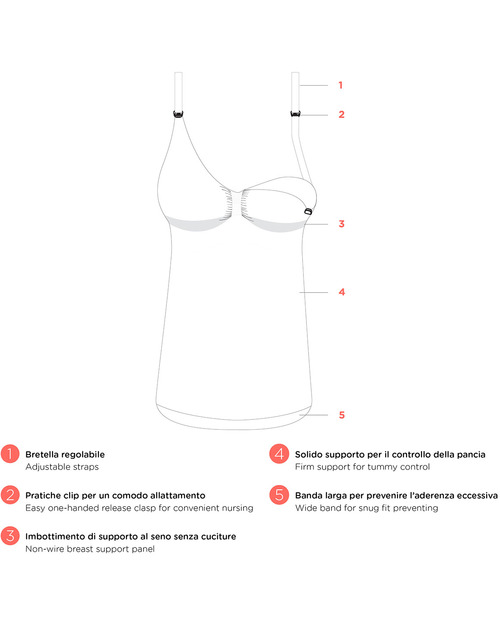 Carriwell Seamless Nursing Control Cami - Black (2 in 1 bra and cami) Vests