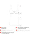 Carriwell Seamless Nursing Control Cami - Black (2 in 1 bra and cami) Vests