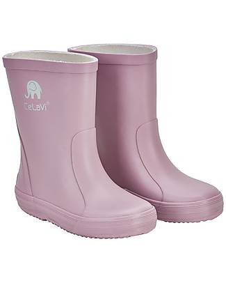 CeLaVi Basic Rain Boots - Mauve - 100% Natural Rubber Wellies