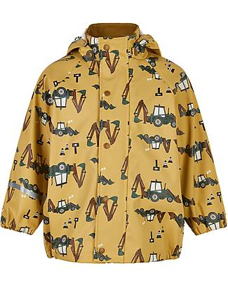 Celavi Rain Jacket with Hood - Rubber - 100% Recycled PU Waterproof