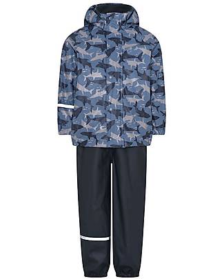 CeLaVi Rainproof Suit - China Blue - 10000mm Waterproofing - Soft PU fleece Waterproof