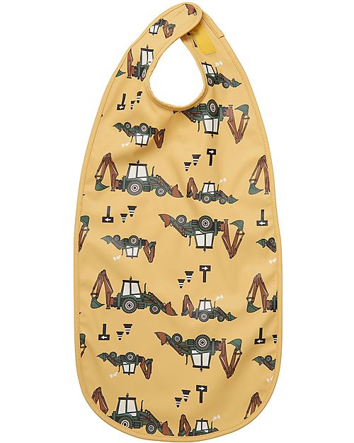 CeLaVi Waterproof Bib with Food Catching Pocket - Rubber - 100% Recycled PU Waterproof Bibs