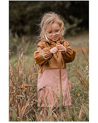 Celavi Waterproof Jacket with Hood - Pink and Brown - 100% Recycled PU Waterproof