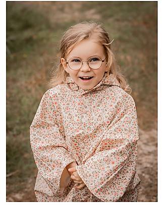Celavi Waterproof Jacket with Hood - Pink and Brown - 100% Recycled PU Waterproof