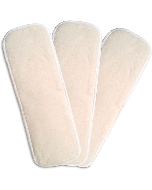 Charlie Banana Hemp Inserts for Washable Diapers, Pack of 3 - Size Small Washable Nappies
