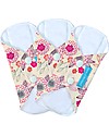 Charlie Banana Pack of 3 Washable Feminine Liners, Peony Blossom Napkins