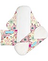 Charlie Banana Pack of 3 Washable Feminine Pads Regular, Peony Blossom Napkins