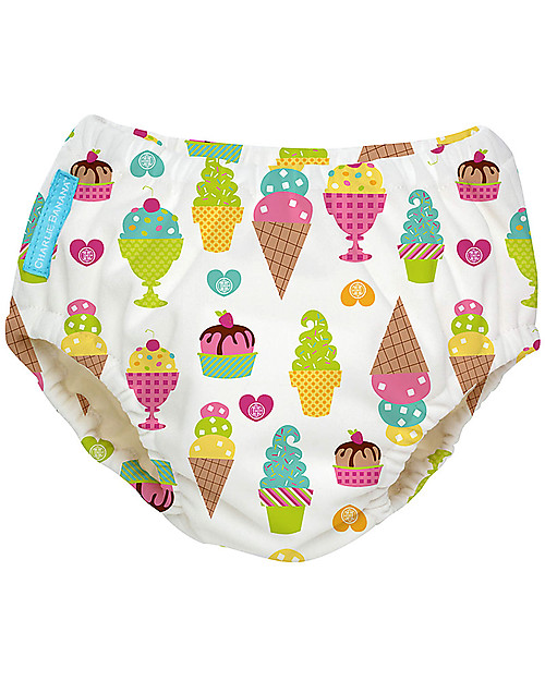 Charlie Banana Swim Diaper, Ice Creams - In Tencel, Eco-friendly and Biodegradable! Swim Diaper