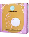 Charlie Banana White Nursing Pads, Box of 6 - Washable and Reusable! Breast Pads
