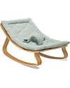 Charlie Crane Baby Bouncer Levo in Beech Wood - Farrow Gray - 100% Organic Cotton! Bouncers