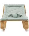 Charlie Crane Baby Bouncer Levo in Beech Wood - Farrow Gray - 100% Organic Cotton! Bouncers