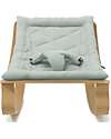 Charlie Crane Baby Bouncer Levo in Beech Wood - Farrow Gray - 100% Organic Cotton! Bouncers