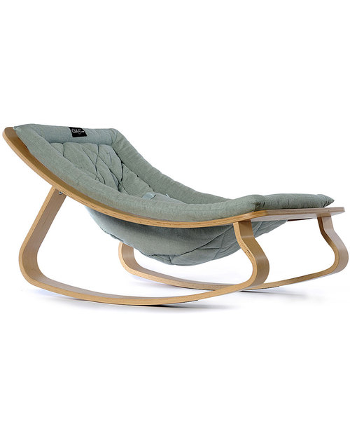 Charlie Crane Baby Rocker LEVO - Beech, Aruba Blue - Timeless and Eco-Friendly Design! Bouncers