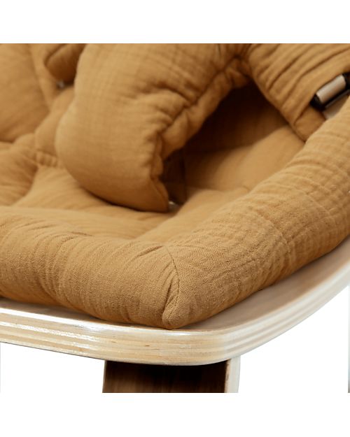 Charlie Crane Baby Rocker Levo - Beech - Camel - 100% Organic Cotton! Bouncers
