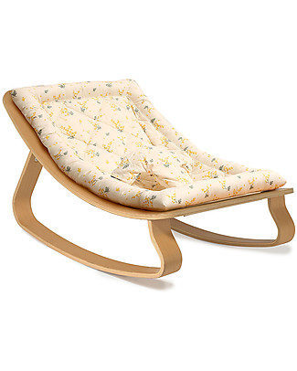 Charlie Crane Baby Rocker Levo in Beech - Garbo&Friends Mimosa - Timeless and Eco-Friendly Design! Bouncers