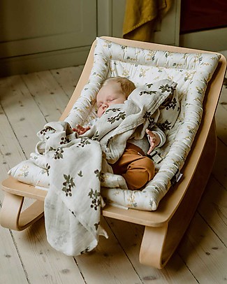 Charlie Crane Baby Rocker Levo in Beech - Garbo&Friends Mimosa - Timeless and Eco-Friendly Design! Bouncers