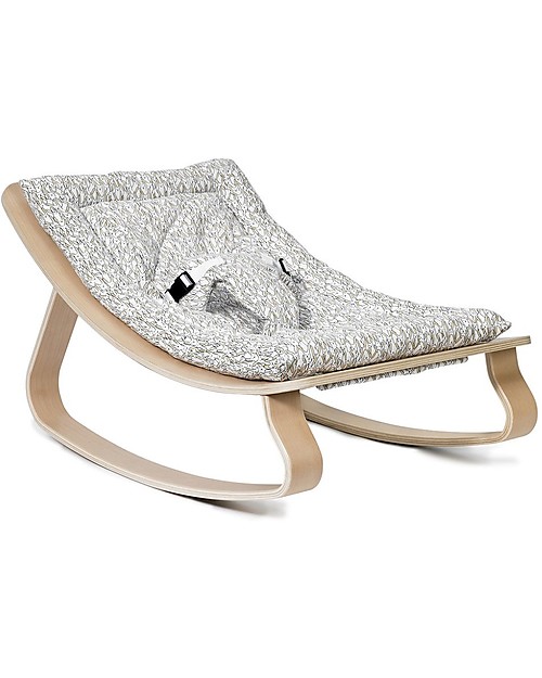 Charlie Crane Baby Rocker LEVO in Beech - Rabbit -Timeless and Eco-Friendly Design! Bouncers