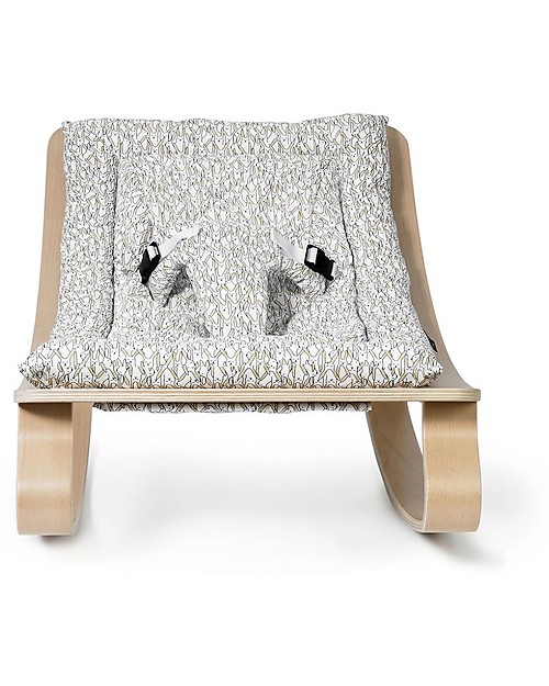 Charlie Crane Baby Rocker LEVO in Beech - Rabbit -Timeless and Eco-Friendly Design! Bouncers