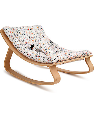 Charlie Crane Baby Rocker LEVO, Terrazzo -Timeless and Eco-Friendly Design! Bouncers