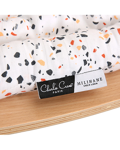 Charlie Crane Baby Rocker LEVO, Terrazzo -Timeless and Eco-Friendly Design! Bouncers