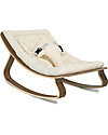 Charlie Crane Baby Rocker LEVO - Walnut - 100% Organic White Cushion Bouncers