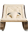 Charlie Crane Baby Rocker LEVO - Walnut - 100% Organic White Cushion Bouncers