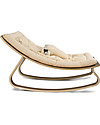 Charlie Crane Baby Rocker LEVO - Walnut - 100% Organic White Cushion Bouncers