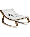 Charlie Crane Baby Rocker LEVO - Walnut, Rabbit -Timeless and Eco-Friendly Design! Bouncers