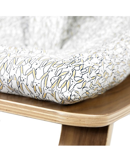 Charlie Crane Baby Rocker LEVO - Walnut, Rabbit -Timeless and Eco-Friendly Design! Bouncers