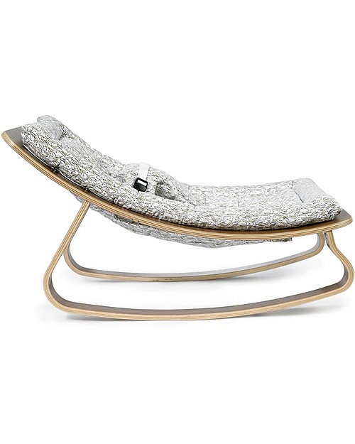 Charlie Crane Baby Rocker LEVO - Walnut, Rabbit -Timeless and Eco-Friendly Design! Bouncers
