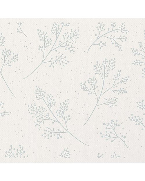 Charlie Crane Fitted Sheet 68x40 cm - for KUMI Crib - Pearl Blossom - 100% Organic Cotton! Cradle Bed Linen