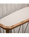 Charlie Crane Fitted Sheet 68x40 cm - for KUMI Crib - Pearl Blossom - 100% Organic Cotton! Cradle Bed Linen
