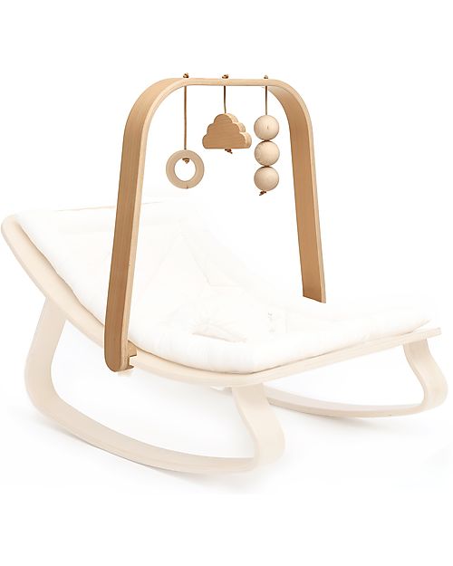 Charlie Crane Levo Bouncer Learning Arch - Beech Wood - 3 Games! Mobiles