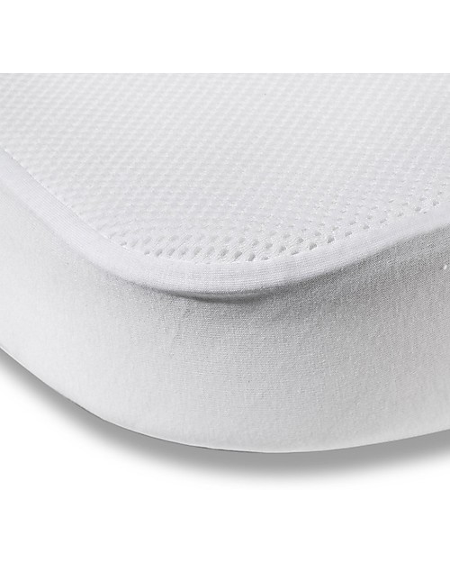 Charlie Crane Mattress Protective Cover 70 x 90 cm for MUKA Evolutive Bed, White - Cotton jersey Mattresses