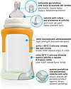 Cherub Baby Colour Change Glass Baby Bottle Wide Neck 150 ml, Orange - Anti-colic, 0-3 months teat Baby Bottles Accessories