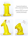 Cherub Baby Colour Change Glass Baby Bottle Wide Neck 150 ml, Orange - Anti-colic, 0-3 months teat Baby Bottles Accessories