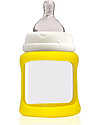 Cherub Baby Colour Change Glass Baby Bottle Wide Neck 150 ml, Yellow - Anti-colic, 0-3 months teat Baby Bottles Accessories