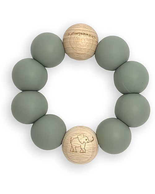 Chewies&more Animal Teether - Elephant - Dark Sage Teethers