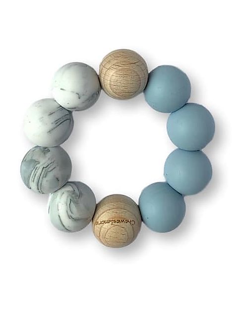 Chewies&more Basic Teether - Baby Blue and Marble Teethers