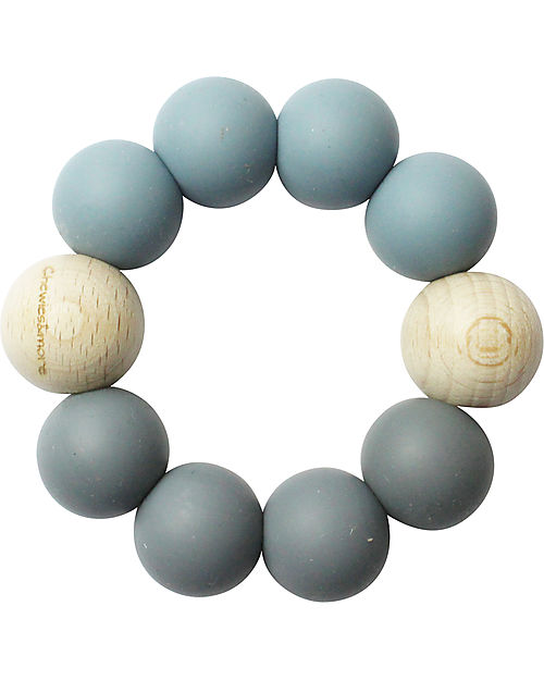 Chewies&more Basic Teether - Dark Grey and Dusty Blue Teethers