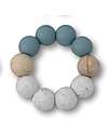 Chewies&more Basic Teether - Dusty Blue and White Gritt Teethers