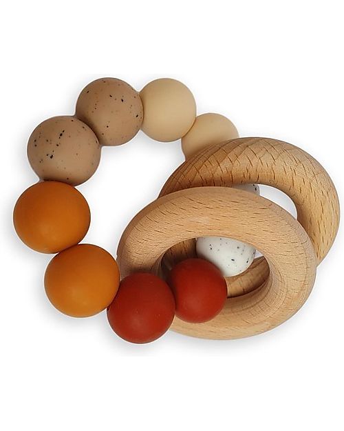 Chewies&more Ombre Teether with Rattle - Clay Teethers