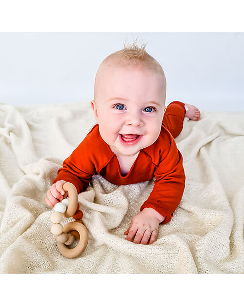 Chewies&more Ombre Teether with Rattle - Clay Teethers