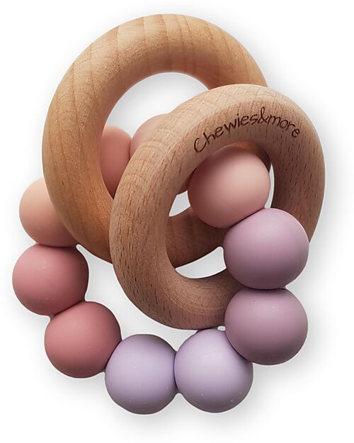 Chewies&more Ombre Teether with Rattle - Purple Limited Teethers