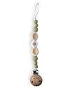 Chewies&more Pacifier Clip - Daisy - Green Pacifier Chains