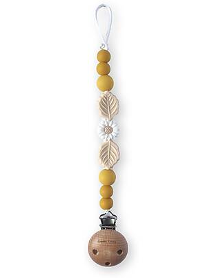 Chewies&more Pacifier Clip - Daisy - Oker Dummies & Soothers